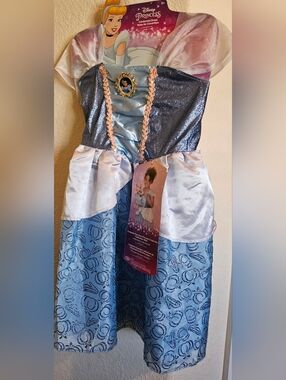 Disney Light Blue & Silver Cinderella Sparkle Princess Dress